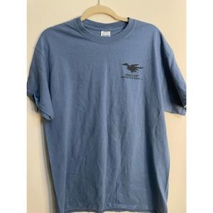 Harley Davidson Deals Gap Light Blue Motorcycle Resort T Shirt Sz L